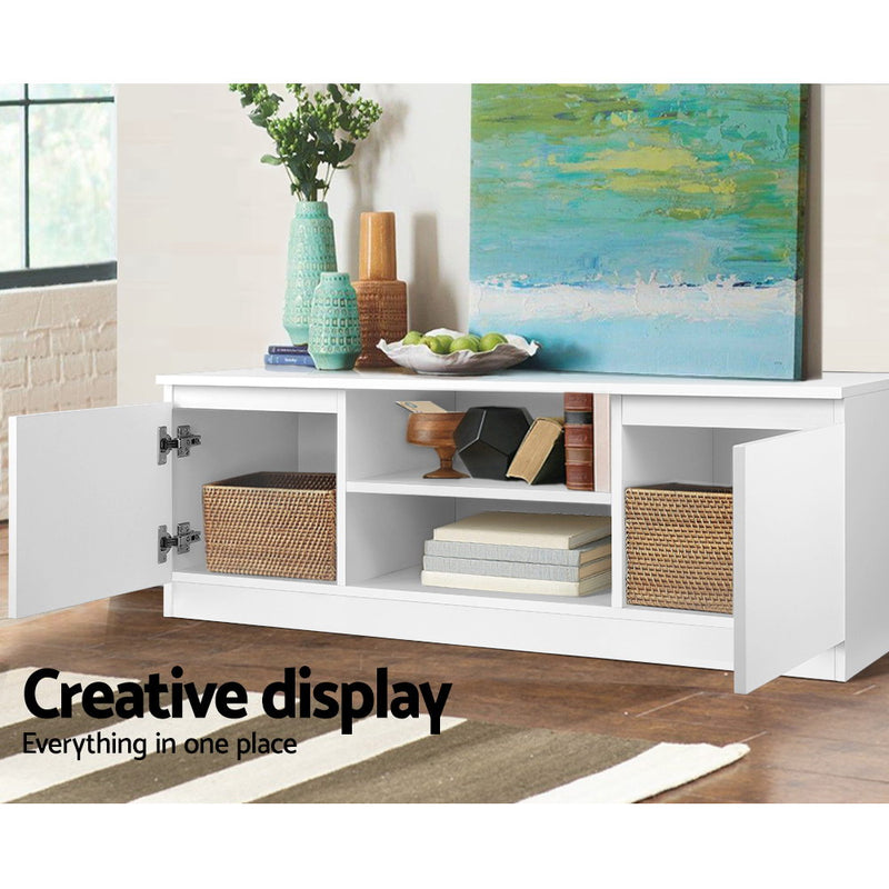 TV Cabinet Entertainment Unit - 120cm - White