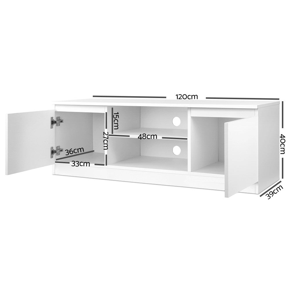 Callan TV Entertainment Unit – White – 120 cm
