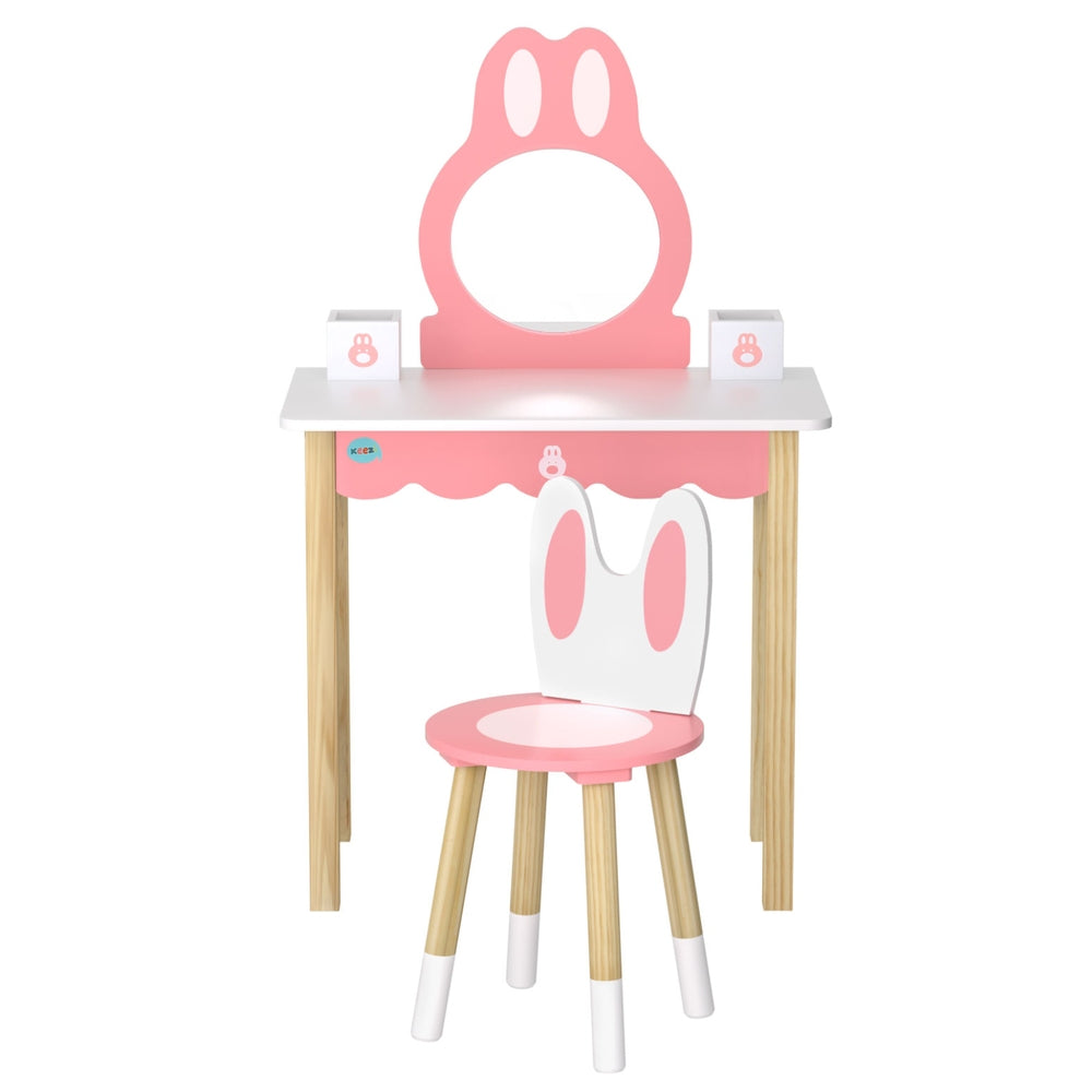 Fable Kids Bunny Dressing Table Set – Pink