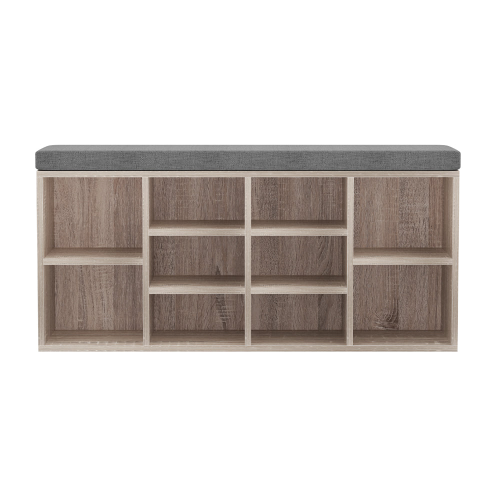 Nara Shoe Storage Bench – Brown / Wood – 102 cm