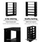 Wooden Shoe Cabinet Storage Rack - Black