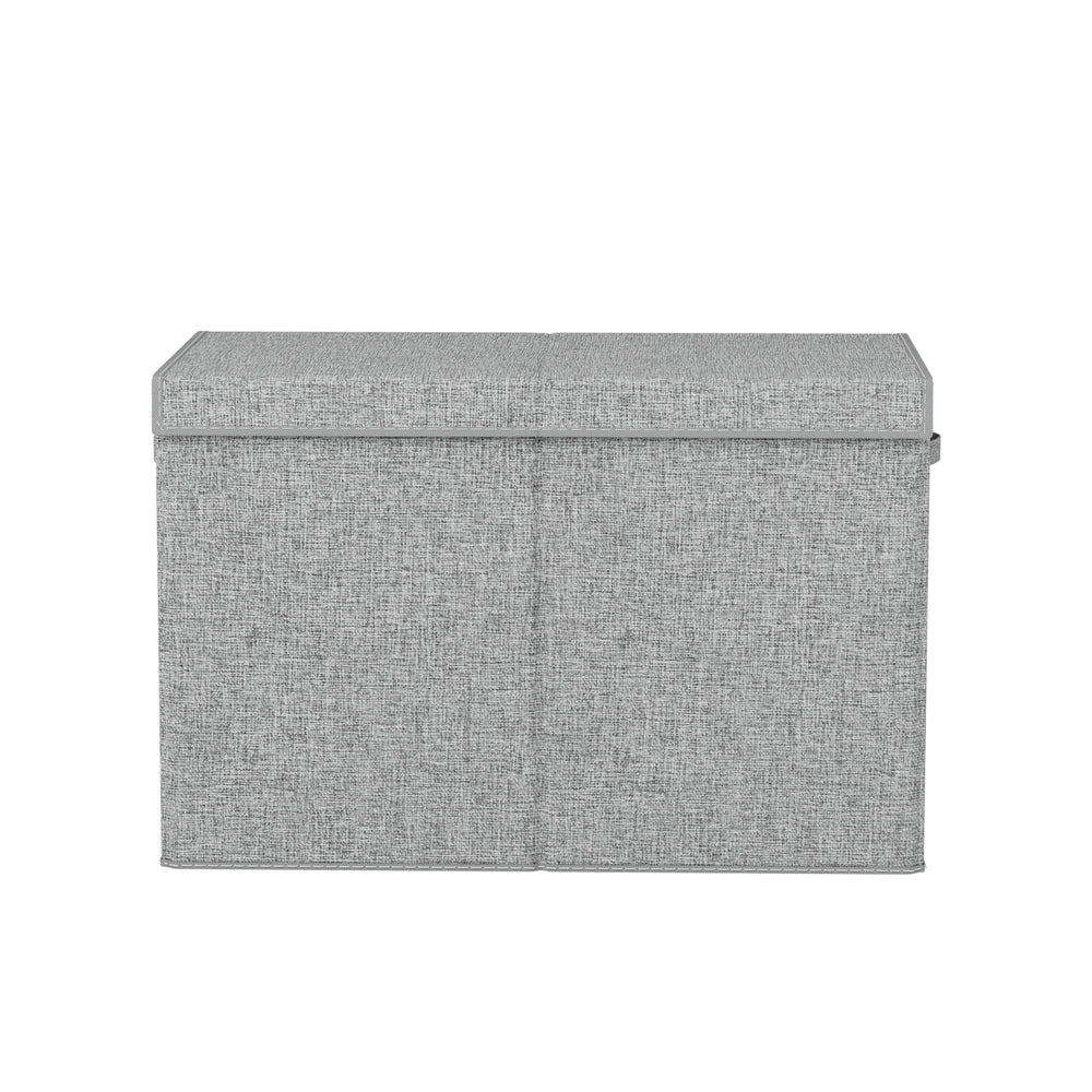 Keezi Foldable Toy Storage Box – Grey – Large