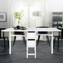 Rectangular Extendable Dining Table -  White