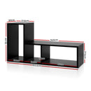 L Shape DIY Bookshelf - Black