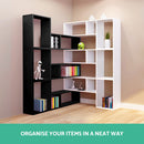 L Shape DIY Bookshelf - Black