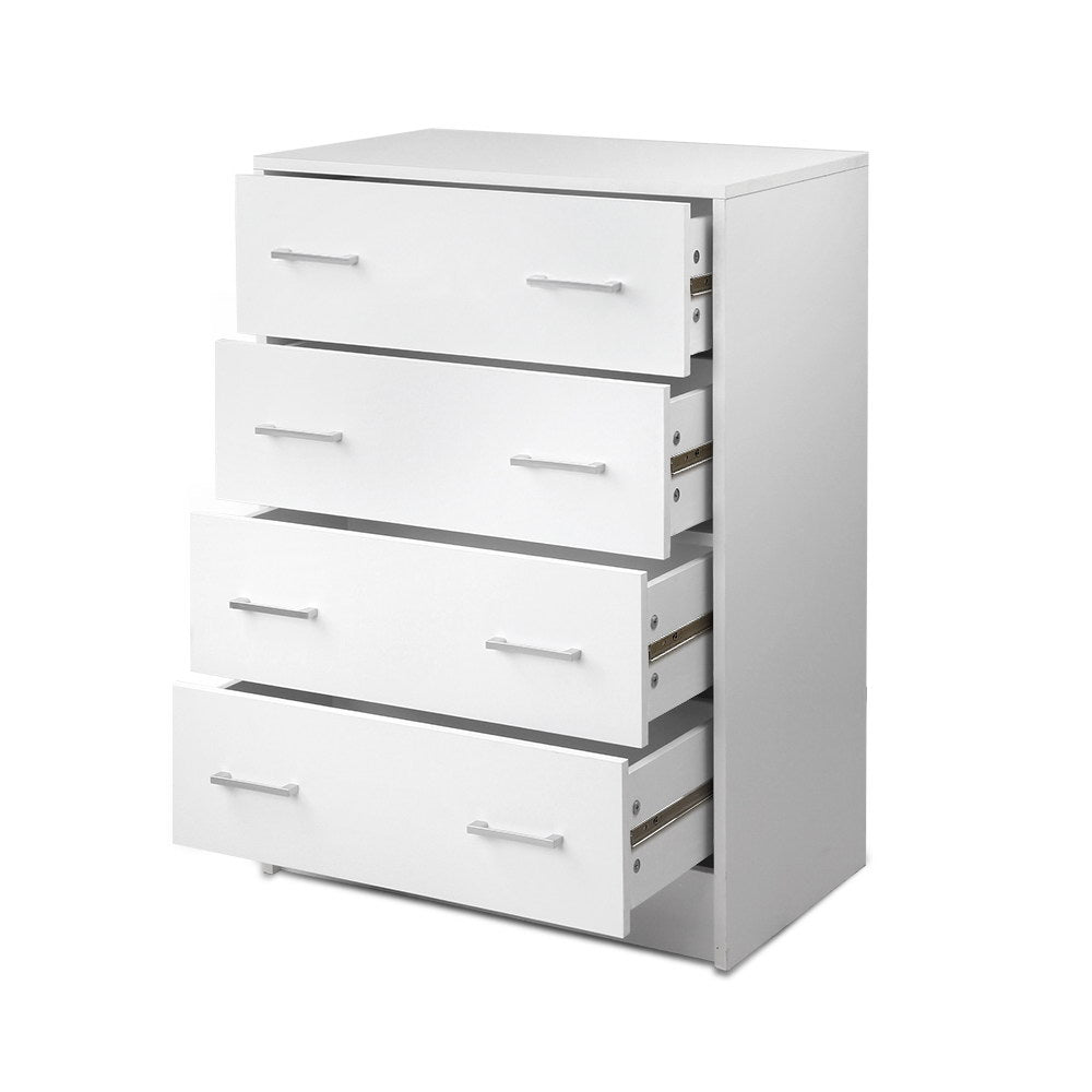 Ashton 4-Drawer Storage Chest – White