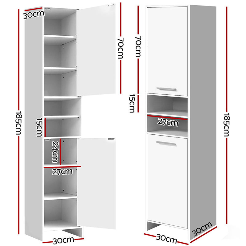 Bathroom Cabinet Storage - White