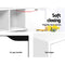 8 Cube Bookshelf Shelf - White