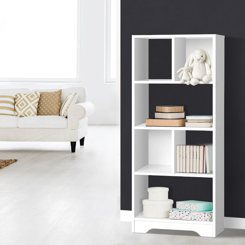 6 Tier Bookshelf - White