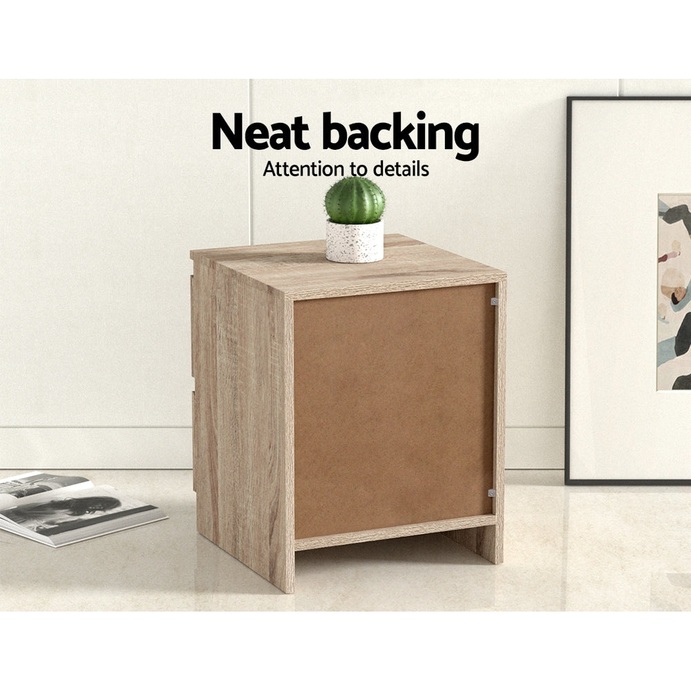 Pepe Bedside Tables – Oak – Set of 2