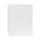 2 Drawers Bedside Table - White