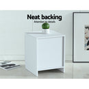 2 Drawers Bedside Table - White