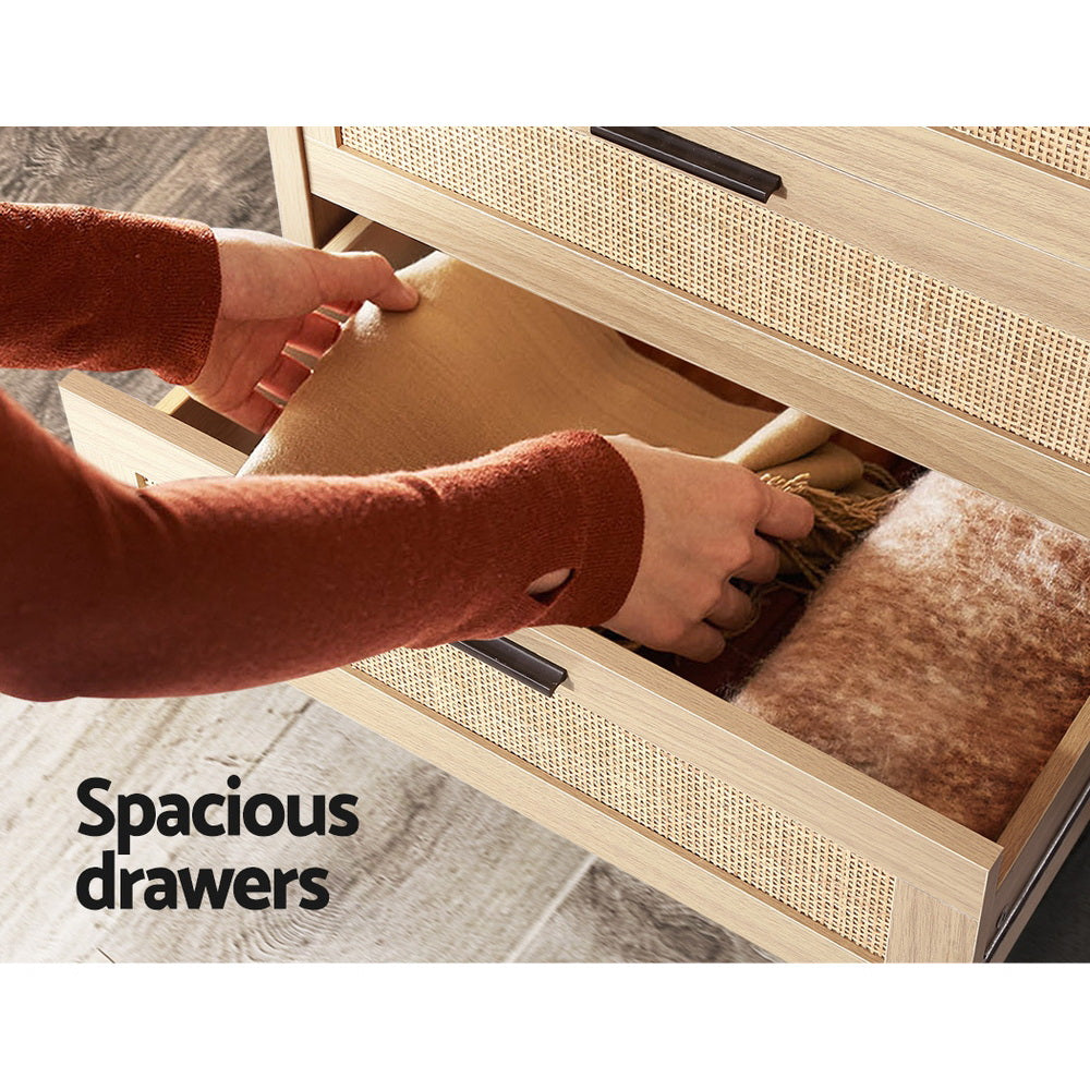 Fiora 4 Drawer Tallboy – Pine – Standard