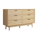 6 Drawer Chest – Oak Finish