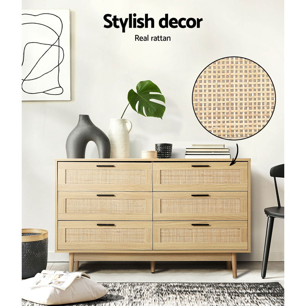 Hudson 6 Drawer Chest – Oak – Standard