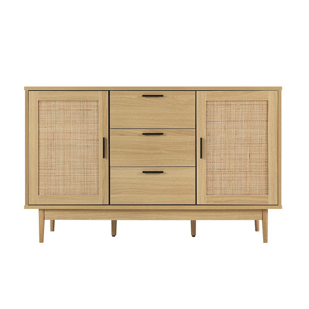 Briony Rattan Buffet Sideboard – Oak – 130 cm