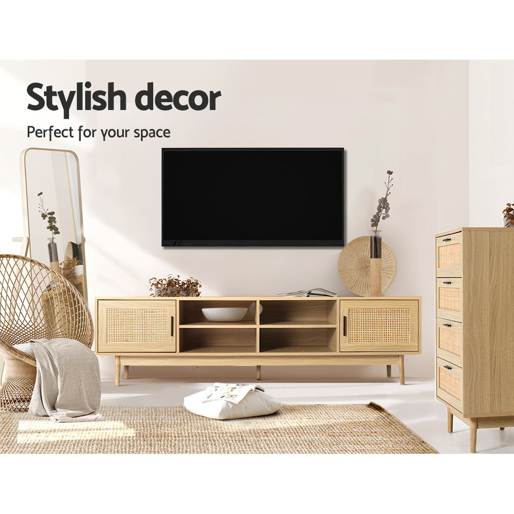 Cove TV Cabinet Entertainment Unit – Brown / Wood – 180 cm
