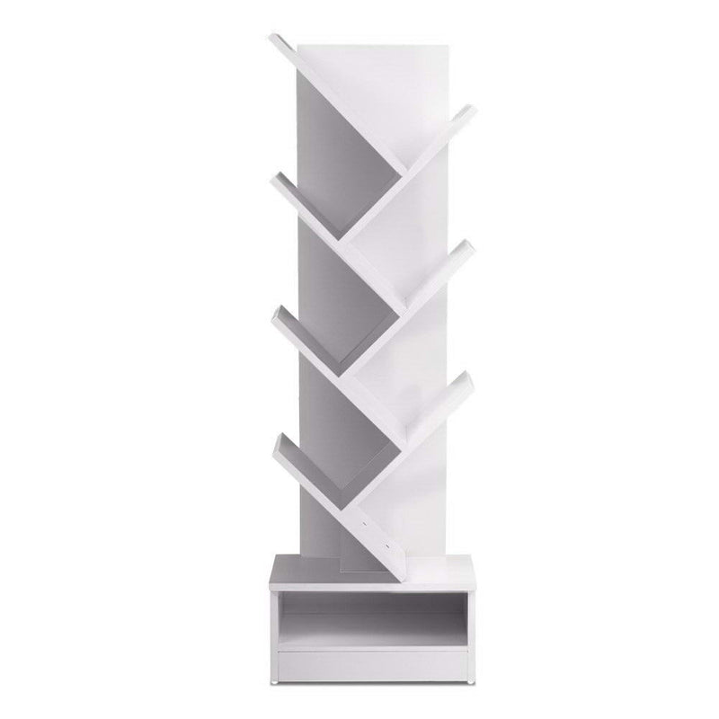 Artiss Tree Bookshelf 7 Tiers - ECHO White