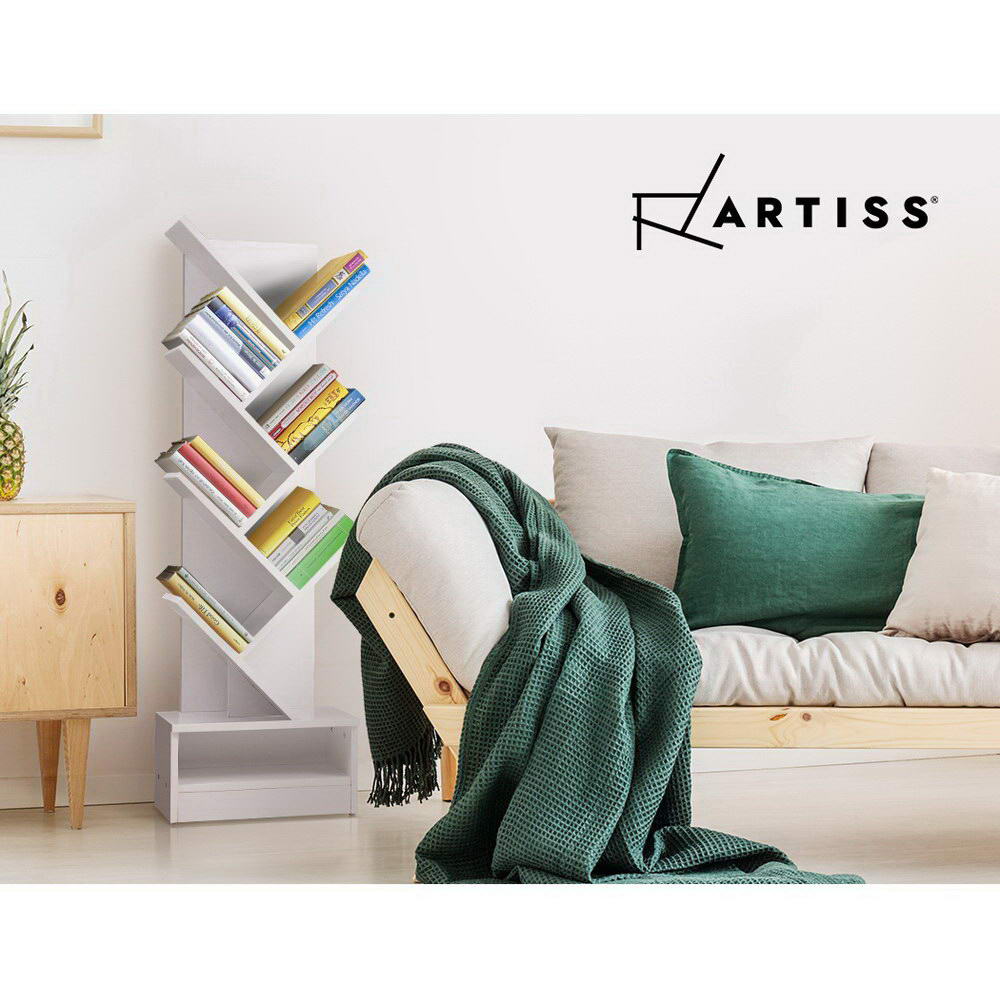 Arbor Tree Bookshelf – White – 7 Tier
