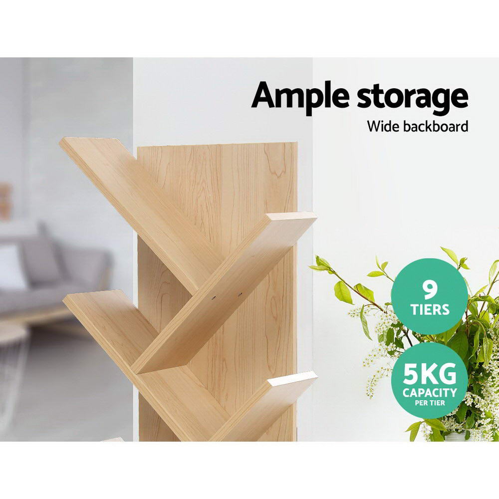 Arbor Tree Bookshelf – Brown / Wood – 9 Tier
