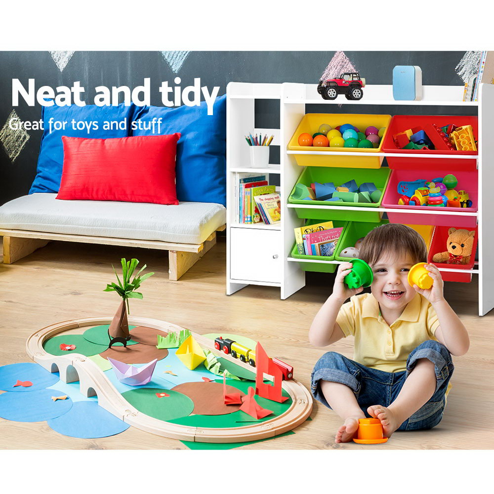 Kairo Kids Storage Organiser – Multi – 8 Bins