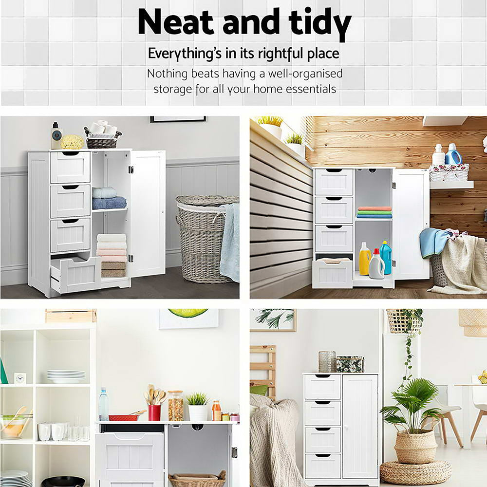 Halston Tallboy Storage Cabinet – White
