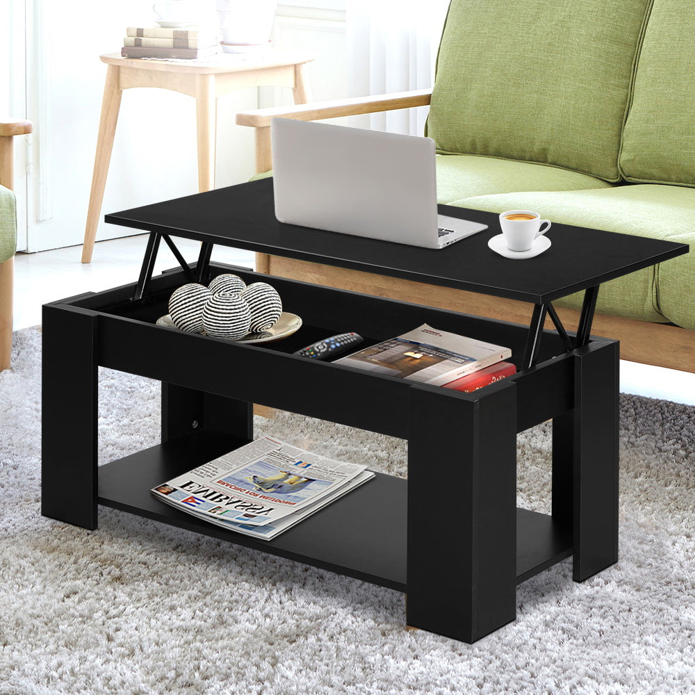 Coffee Table Lift - top Coffee Table Black