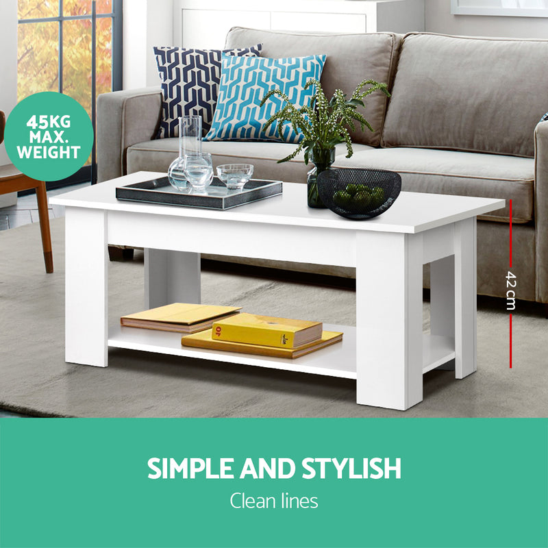 Lift-top Coffee Table - White