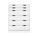 6 Chest of Drawers - White