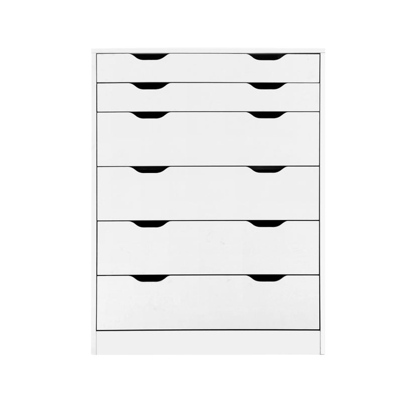 6 Chest of Drawers - White