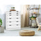 6 Chest of Drawers - White