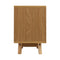 Bedside Table 2 Drawers with Shelf - Oak