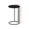 Side Coffee Table – Round Black