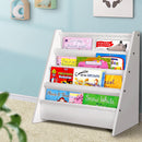 Atlas 4 Tiers Kids Bookshelf Magazine Shelf Children Bookcase Rack Organiser