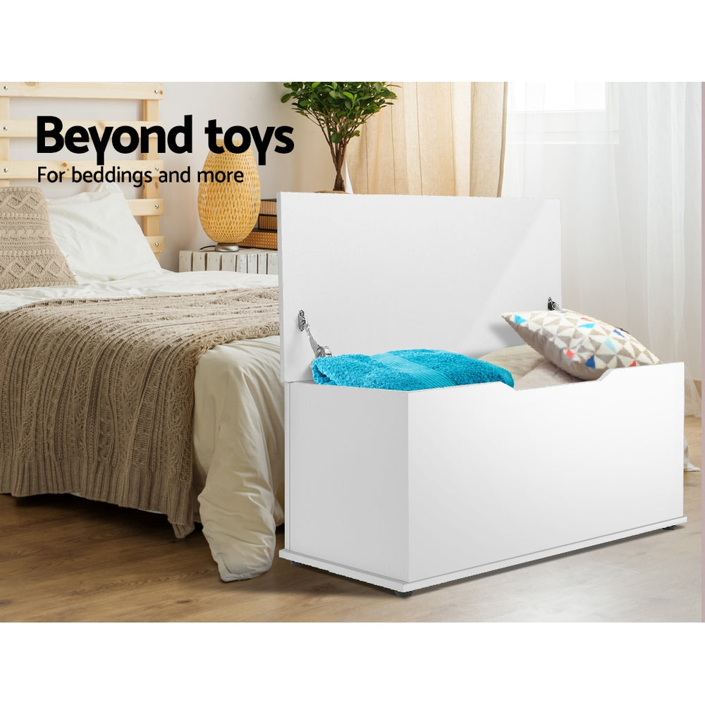 Hudson Kids Storage Toy Box – White – 92 cm