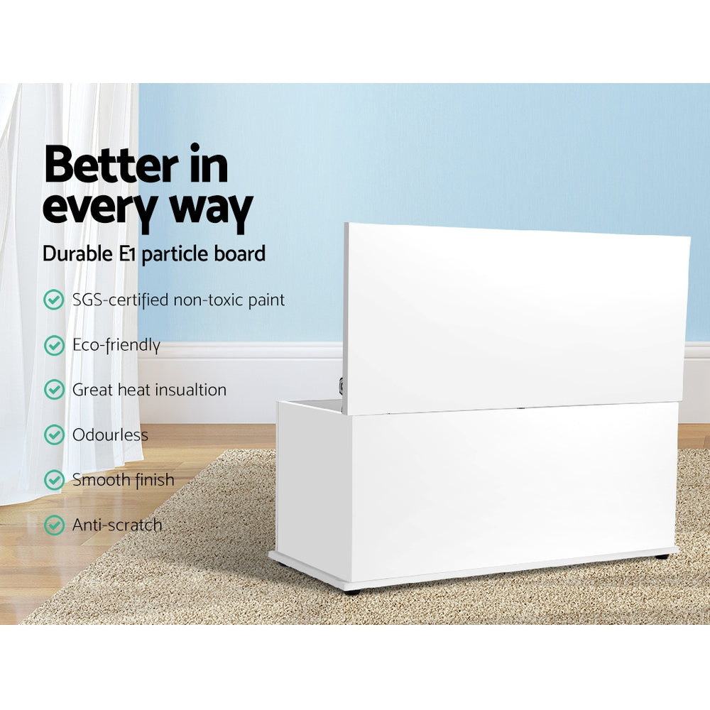 Hudson Kids Storage Toy Box – White – 92 cm