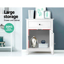 Large Bedside Table Nightstand - White