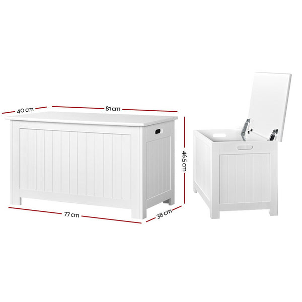 Kids Toy Chest Storage - White