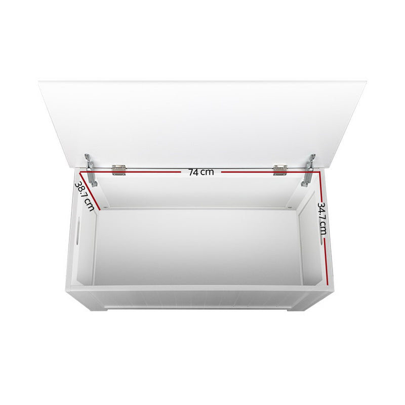 Kids Toy Chest Storage - White