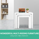 Set of 3 - Nesting Coffee Table - Glossy White