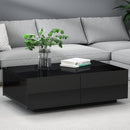 4 Drawers Coffee Table - Black