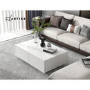 4 Drawers Coffee Table - White