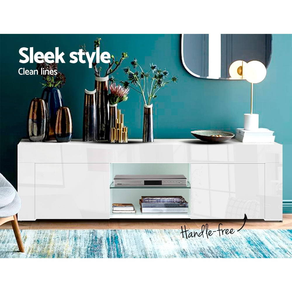 Ivan Entertainment Unit – White – 130 cm