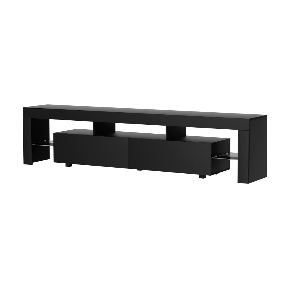 Rowan LED TV Cabinet – Black – 200 cm
