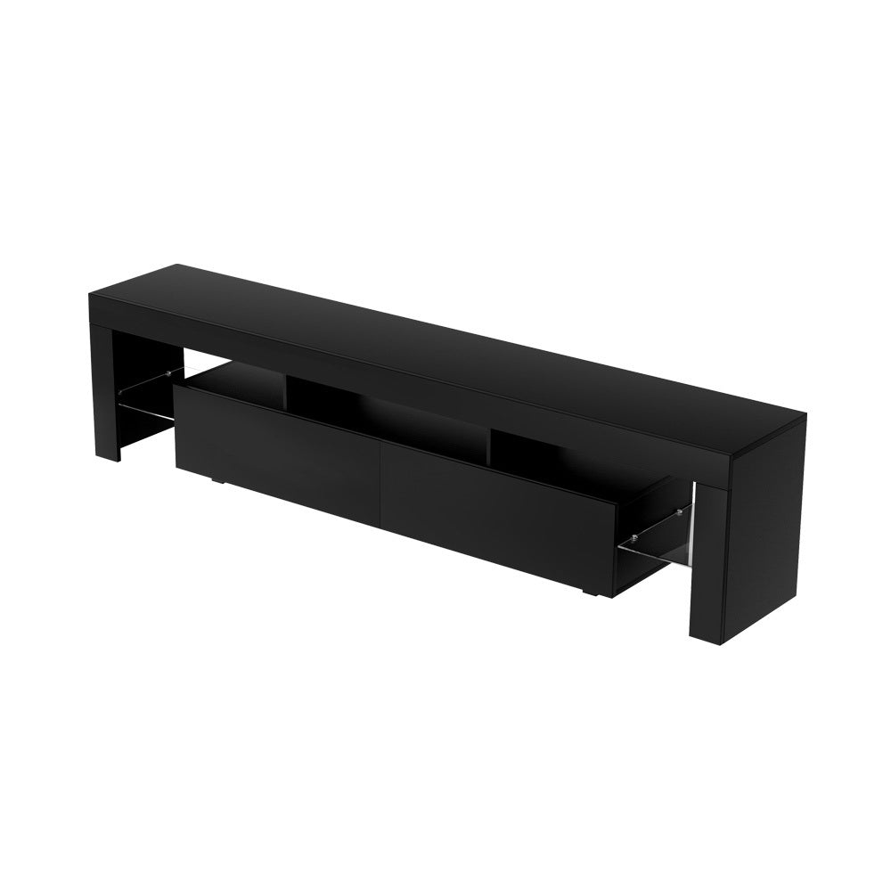Rowan LED TV Cabinet – Black – 200 cm