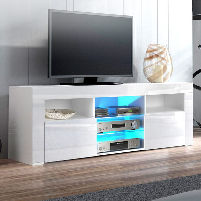 LED Entertainment Unit TV Cabinet - White