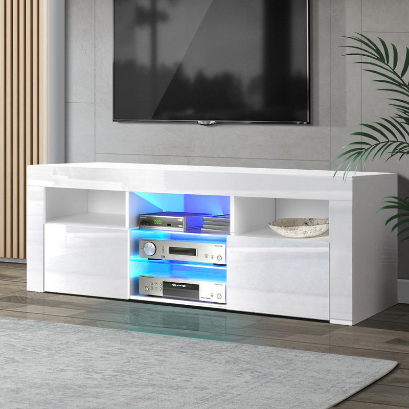 LED Entertainment Unit TV Cabinet - White