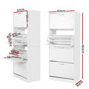 Extra Large Shoe Cabinet Storage Organiser - White