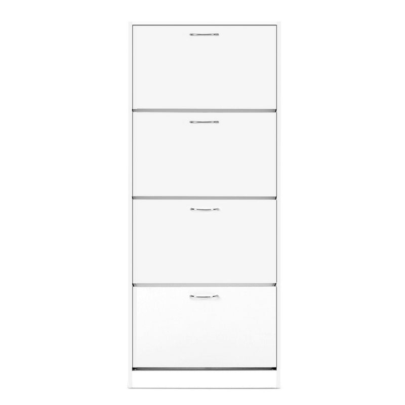 Extra Large Shoe Cabinet Storage Organiser - White