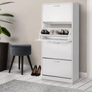 Extra Large Shoe Cabinet Storage Organiser - White